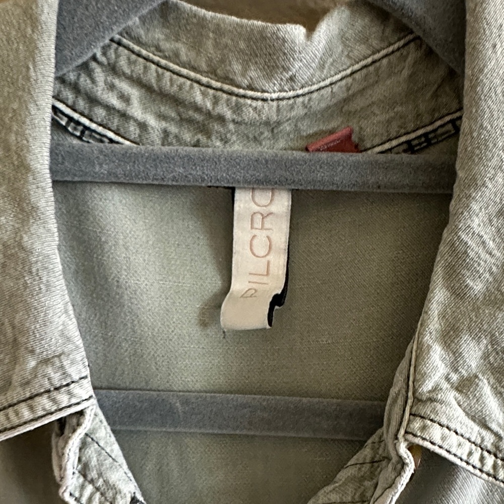 Pilcro olive green utility shirt dress - Picture 2 of 3